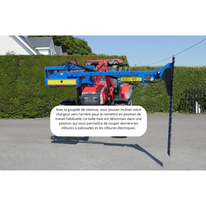 Taille haie sur tracteur de chez mary agri